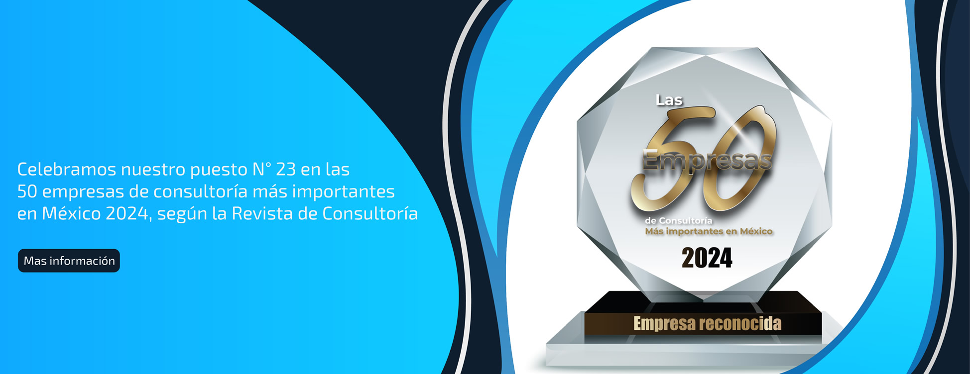 Intelisis en premios Revista Consultoria las 50 mejores empresas de consultoría 2024.